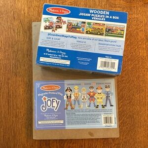 Melissa & Doug Combo Magnetic Joey & Vehicles Jigsaw Puzzles